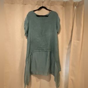 Linen and Silk Loose Dress